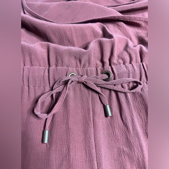 GUC Eileen Fisher- Cropped Wide-Leg Tencel Blend Jumpsuit in Color Ruset. Size M - Picture 8 of 11